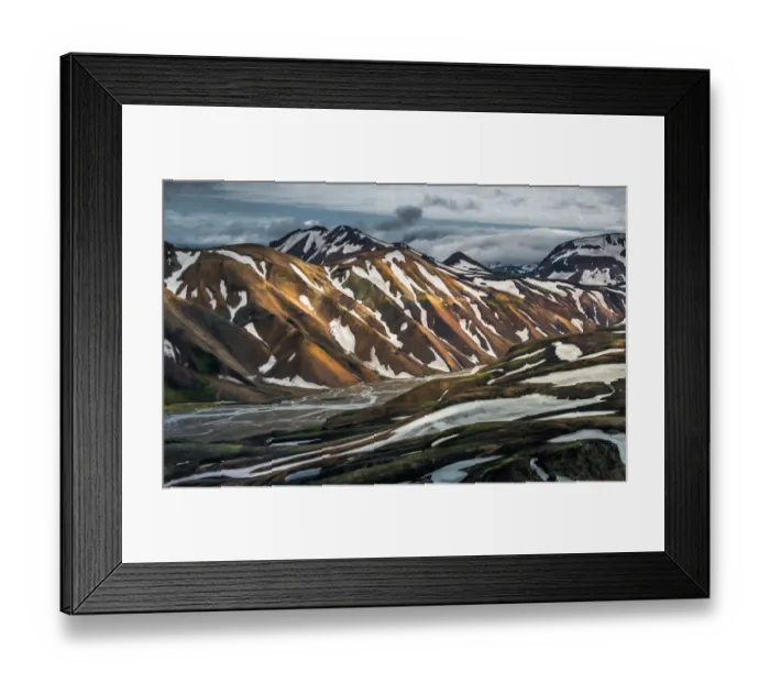 Framed Print : Colorful landscape of Landmannalaugar