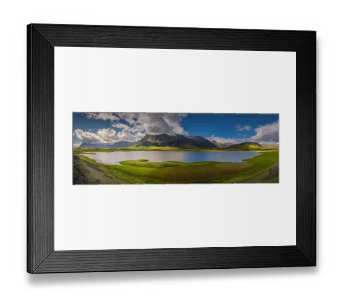 Framed Print : Panorama view of Iceland mountain range Framed Print : Panorama view of Iceland mountain range