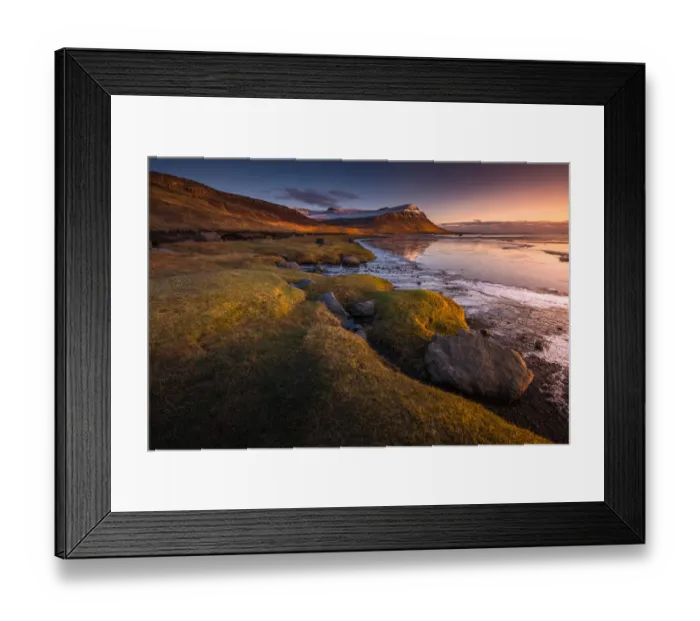Framed Print : Iceland Westfjords shore line Framed Print : Iceland Westfjords shore line