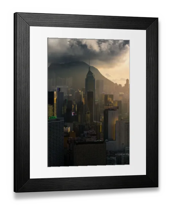 Framed Print : Hong Kong bussiness district Framed Print : Hong Kong bussiness district