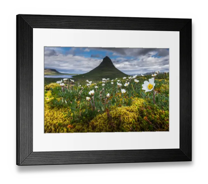 Framed Print : Summer ambience of Kirkjufell Framed Print : Summer ambience of Kirkjufell