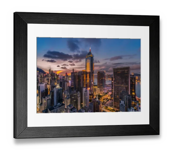 Framed Print : Hong Kong city center Framed Print : Hong Kong city center