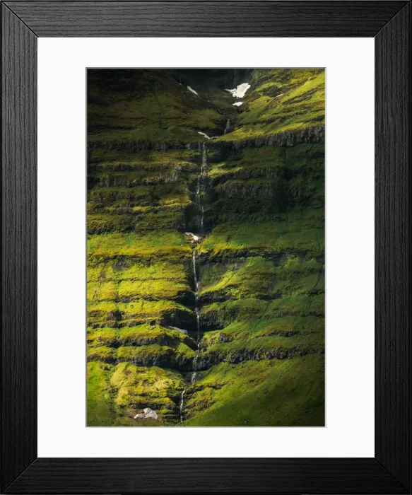 Framed Print : Waterfall on steep cliff Framed Print : Waterfall on steep cliff