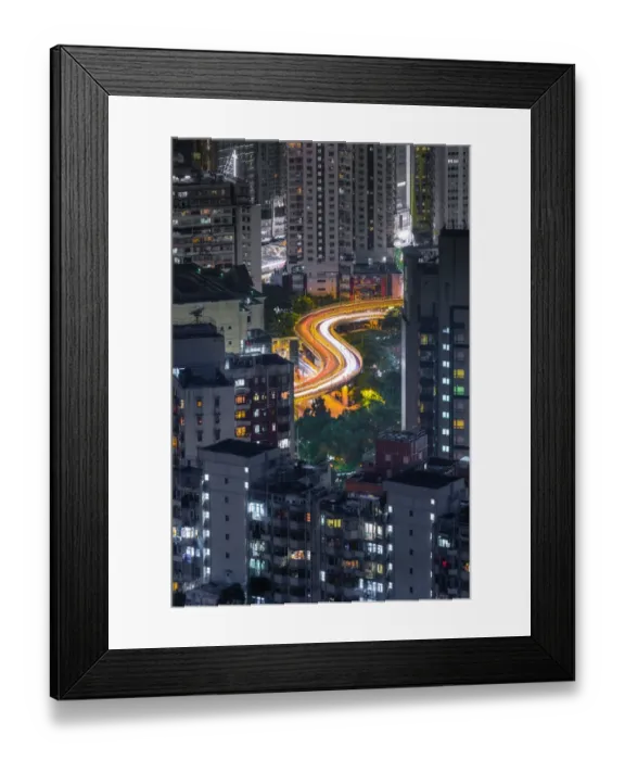 Framed Print : Hong Kong city street