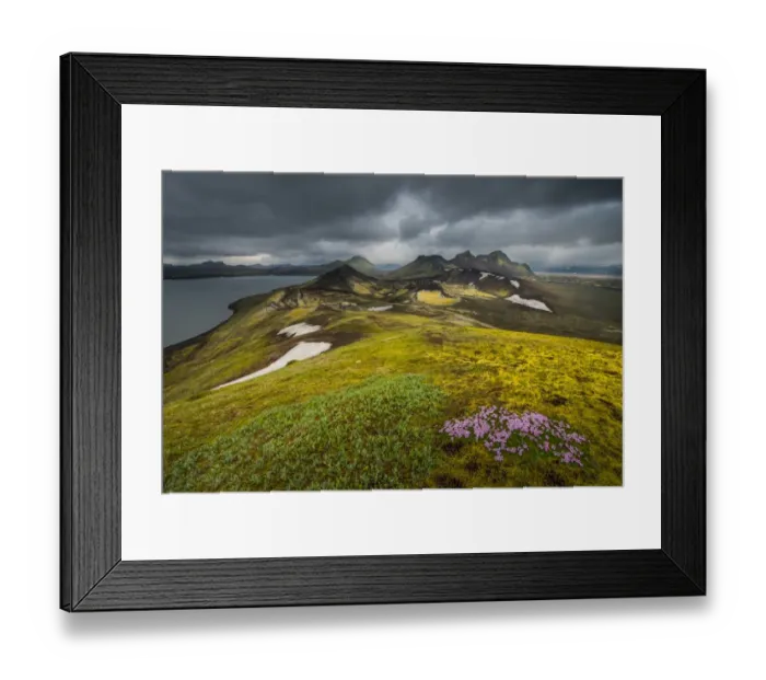Framed Print : Iceland volcanic landscape Framed Print : Iceland volcanic landscape
