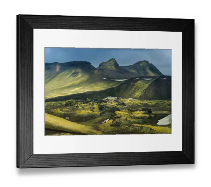 Framed Print : Moss field of Landmannalaugar Framed Print : Moss field of Landmannalaugar