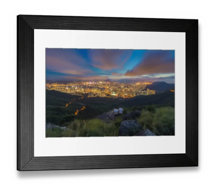 Framed Print : Overlooking HongKong city skyline Framed Print : Overlooking HongKong city skyline