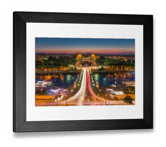 Framed Print : City Axis of Paris