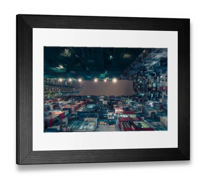 Framed Print : Hong Kong old residential block Framed Print : Hong Kong old residential block