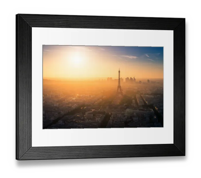 Framed Print : Sunset view of Paris from Montparnasse Framed Print : Sunset view of Paris from Montparnasse