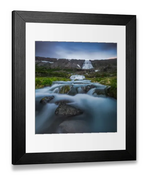 Framed Print : Dynjandi foss at dawn Framed Print : Dynjandi foss at dawn