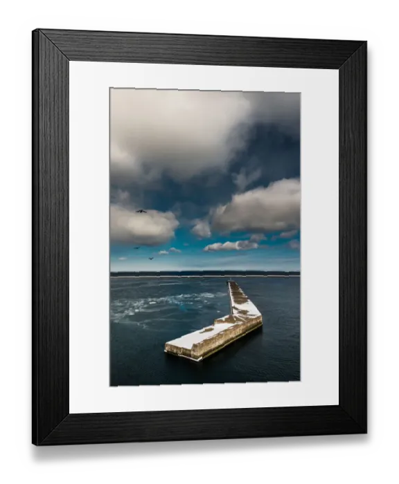 Framed Print : Typhoon shelter over Okhotsk sea Framed Print : Typhoon shelter over Okhotsk sea