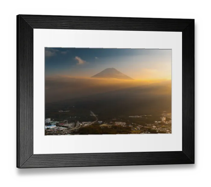 Framed Print : Sunset over Mt. Fujiyama Framed Print : Sunset over Mt. Fujiyama