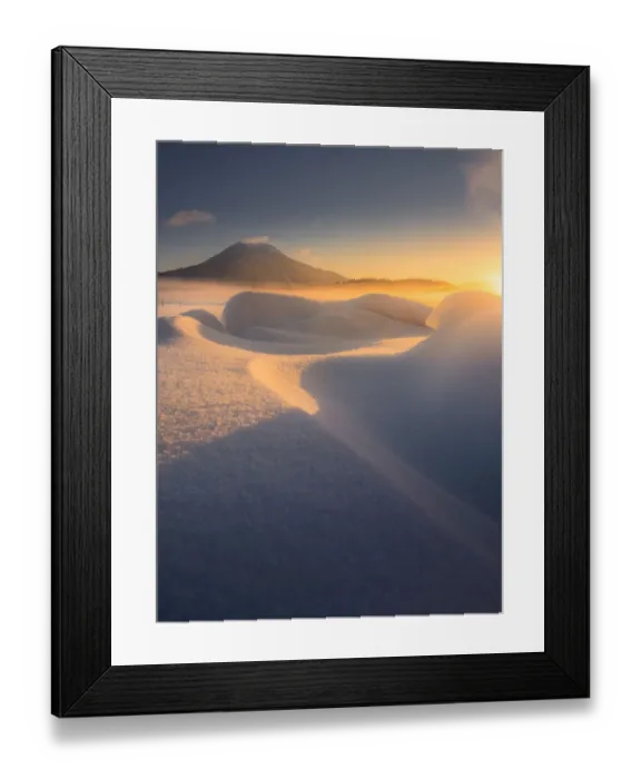 Framed Print : Akan lake morning landscape Framed Print : Akan lake morning landscape