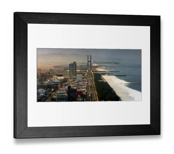 Framed Print : landscape of Rinku town towards Osaka bay Framed Print : landscape of Rinku town towards Osaka bay