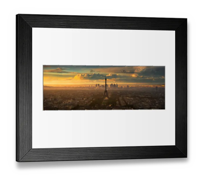 Framed Print : Sunset Panorama view of Paris Framed Print : Sunset Panorama view of Paris