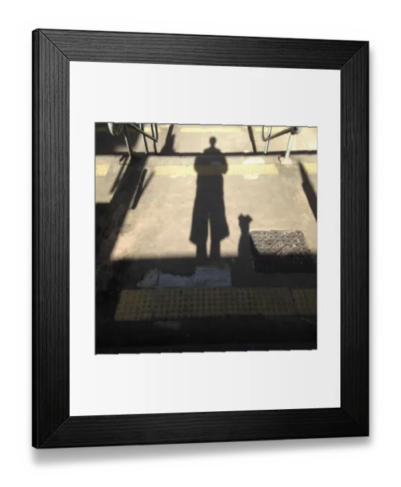 Framed Print : Walking the Dog Framed Print : Walking the Dog