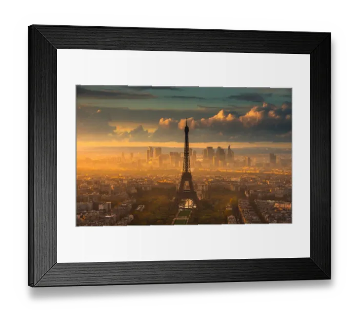 Framed Print : Sunset in Paris at tour montparnasse Framed Print : Sunset in Paris at tour montparnasse