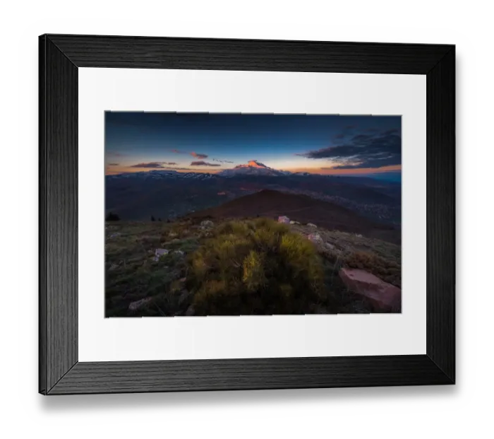 Framed Print : First light cast on a top of Mt Erciyes Framed Print : First light cast on a top of Mt Erciyes