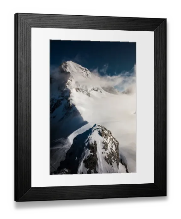 Framed Print : Close up view of Jungfrau joch