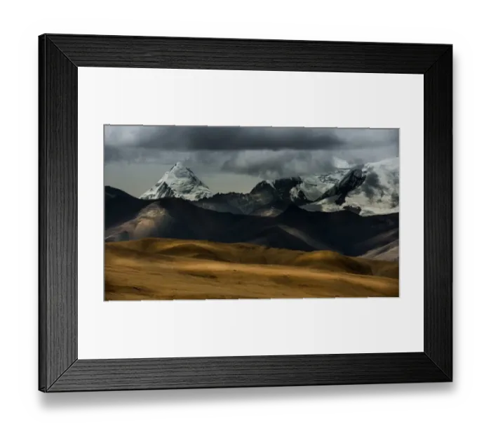 Framed Print : landscape of himalayas range in Tibet Framed Print : landscape of himalayas range in Tibet