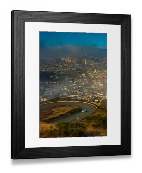 Framed Print : San Francisco city from Twin peaks Framed Print : San Francisco city from Twin peaks