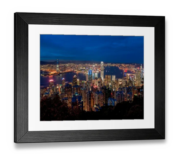 Framed Print : Hong Kong city view from Victoria peak Framed Print : Hong Kong city view from Victoria peak