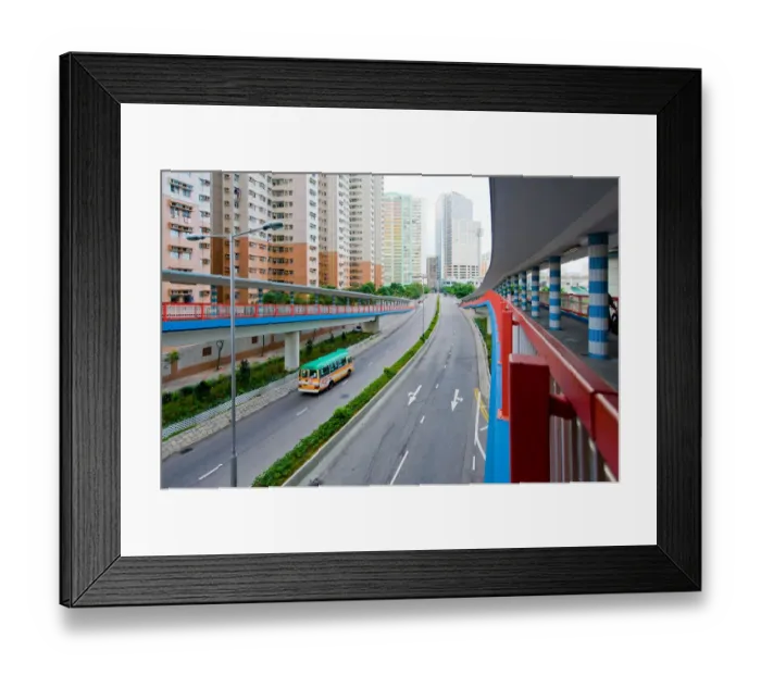 Framed Print : Hongkong city road