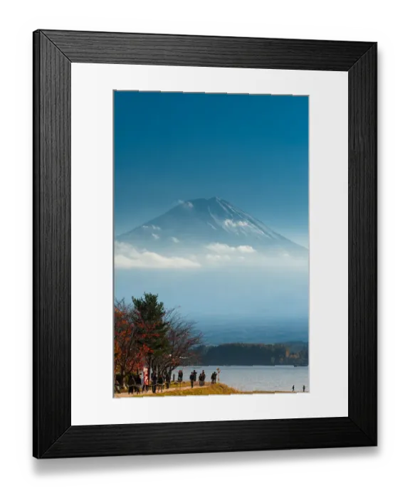 Framed Print : Kawaguchi lake with Mt. Fujiyama background Framed Print : Kawaguchi lake with Mt. Fujiyama background