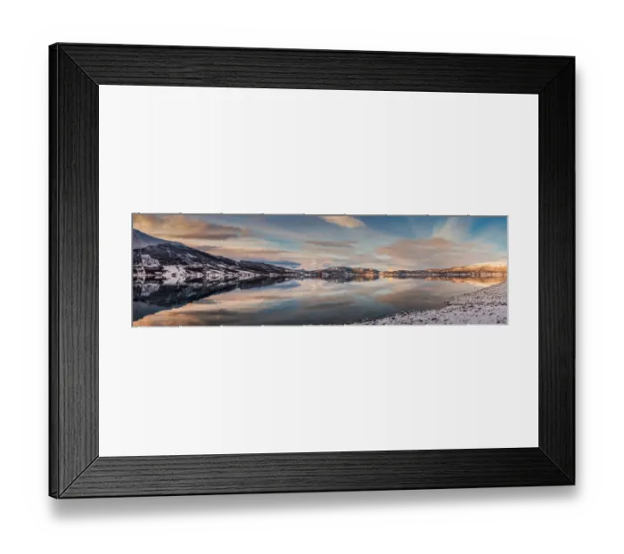 Framed Print : panorama view of Balsfjord