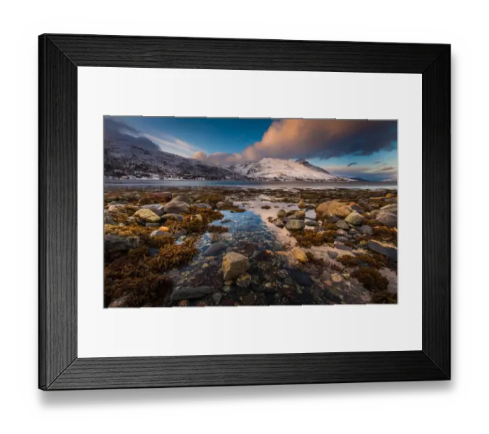 Framed Print : View of Fjord in Tromso