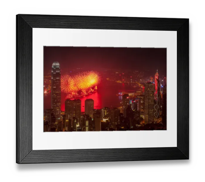 Framed Print : Hongkong national fireworks over victoria bay Framed Print : Hongkong national fireworks over victoria bay