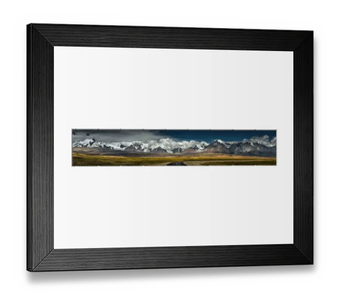 Framed Print : Himalayas range with road