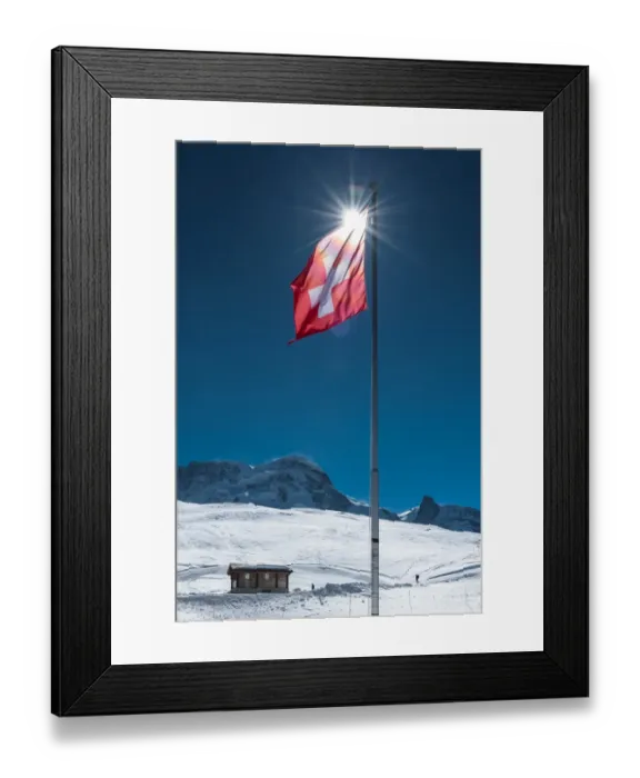 Framed Print : Swiss flag Framed Print : Swiss flag