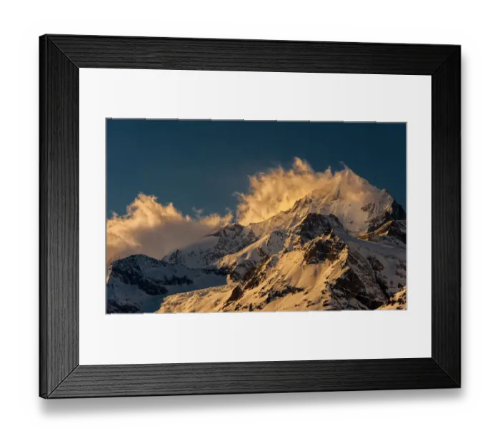 Framed Print : Snow mountain Framed Print : Snow mountain