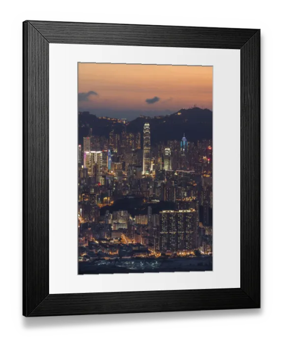 Framed Print : View of Hongkong city center from Kowloon side Framed Print : View of Hongkong city center from Kowloon side