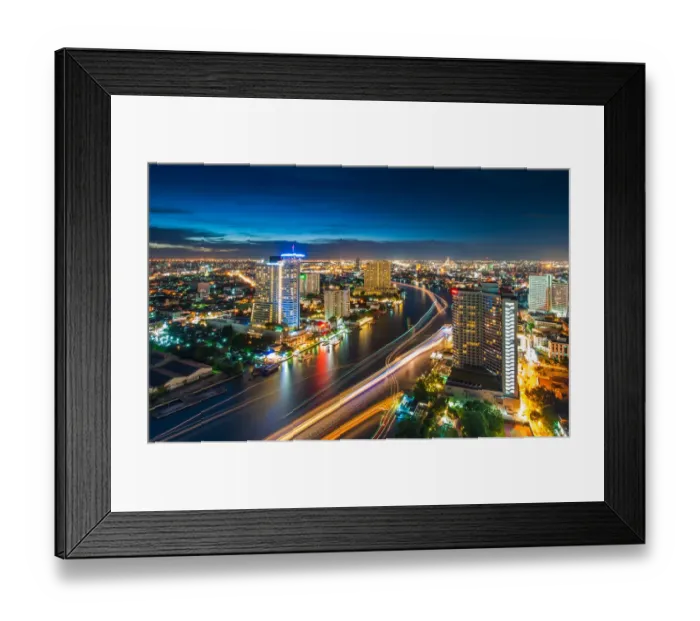 Framed Print : -phraya river in Bangkok Framed Print : -phraya river in Bangkok