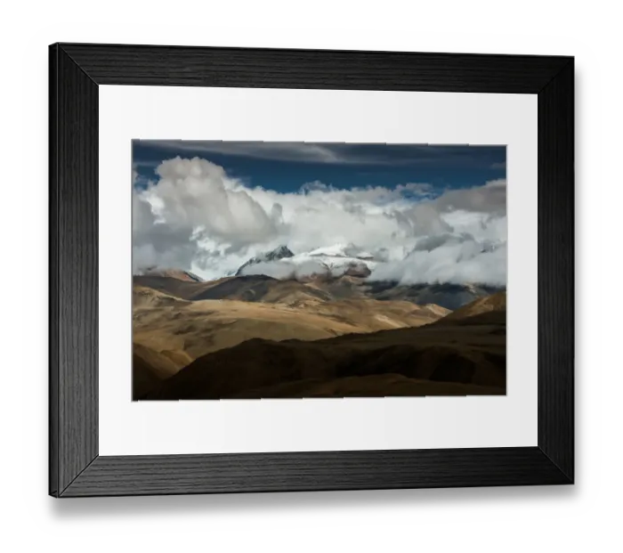 Framed Print : Himalayas. View of Himalayas covered with clouds Framed Print : Himalayas. View of Himalayas covered with clouds