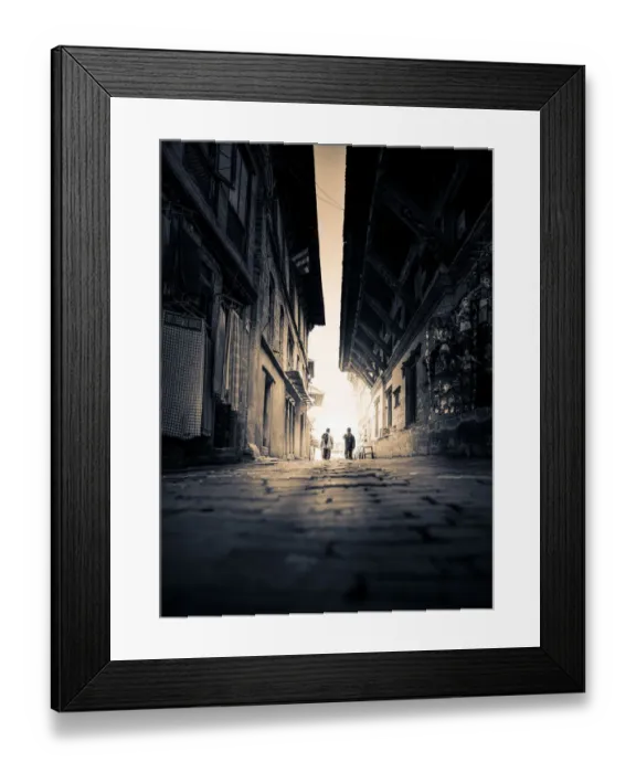 Framed Print : Men walking Framed Print : Men walking