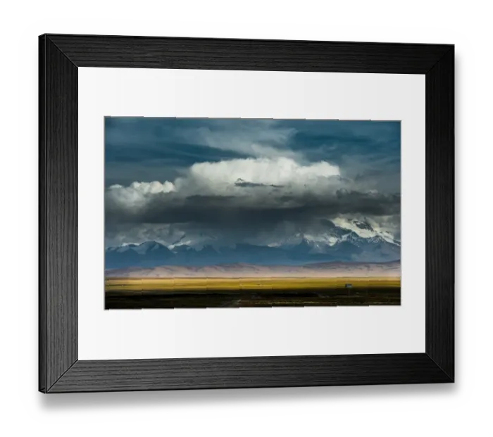 Framed Print : Rain cloud over Mt. Namonani Framed Print : Rain cloud over Mt. Namonani