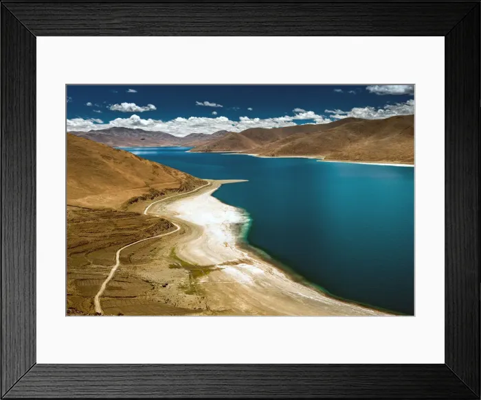 Framed Print : Yandrok lake Framed Print : Yandrok lake