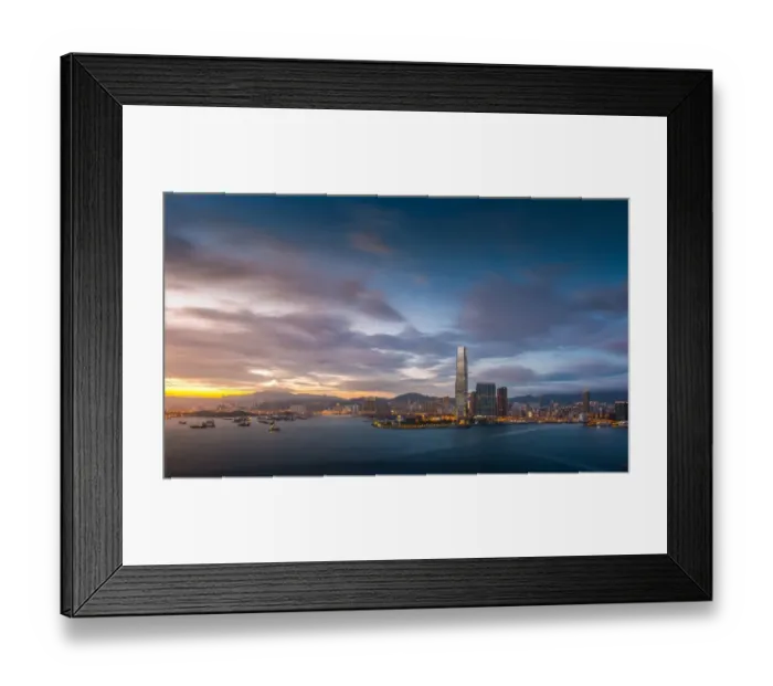 Framed Print : Sunset view