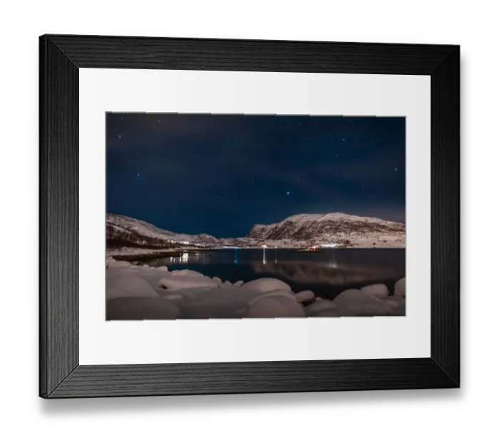 Framed Print : Landscape at TromsAŝ Framed Print : Landscape at TromsAŝ