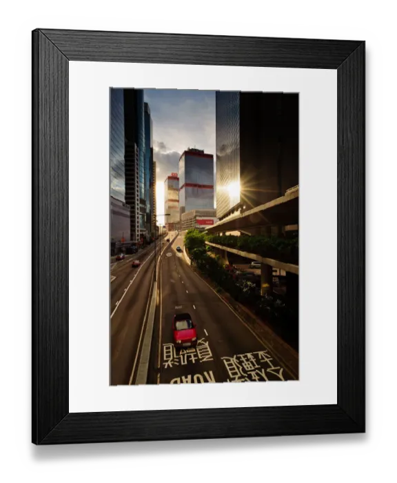 Framed Print : Hongkong city road Framed Print : Hongkong city road