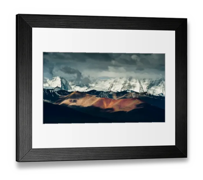 Framed Print : Mountain range in Tibet Framed Print : Mountain range in Tibet