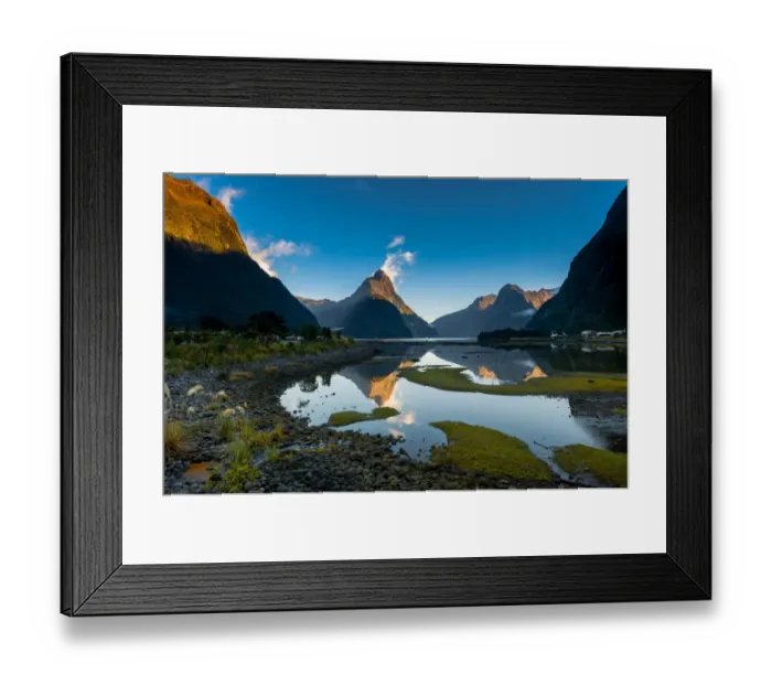 Framed Print : Milfordsound with low tide Framed Print : Milfordsound with low tide
