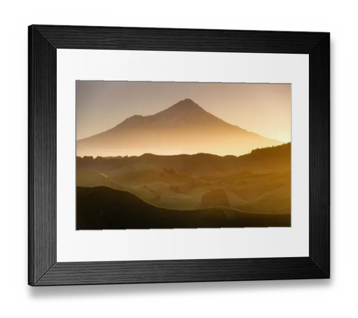 Framed Print : Sunset at Mt. Ekmont Framed Print : Sunset at Mt. Ekmont