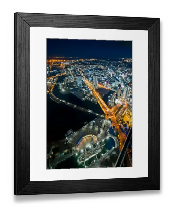 Framed Print : Night view of Yokohama Framed Print : Night view of Yokohama