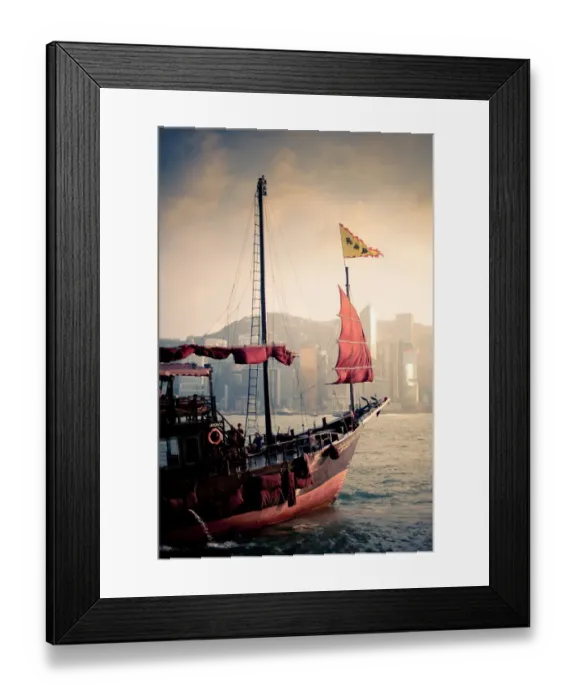 Framed Print : Traditional boat at Victoria bay Framed Print : Traditional boat at Victoria bay