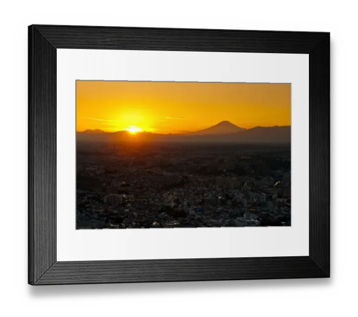 Framed Print : Sunset at Yokohama city Framed Print : Sunset at Yokohama city